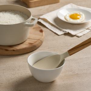 트루쿡 이탈리아산 올리브 실리콘 조리도구 주걱, 1개