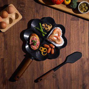 트루쿡 IH 북미산 월넛 4구 하트 에그팬, 1개