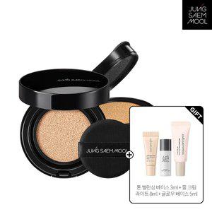 정샘물 에센셜 스킨 누더 롱웨어 쿠션(본품+리필)(+ 톤밸런싱베이스3ml + 물크림라이트