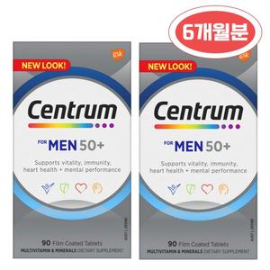 [센트룸] 포맨실버 남성용 50세 이상 실버 90정 2개 180일분 호주내수용