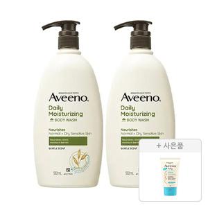 아비노 데일리모이스처라이징 바디워시 532ml, 2개+증정(아비노베이비 데일리 로션 30