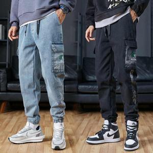 스판 밴딩 청바지 카고 데님 조거팬츠 봄 가을 남성 빅사이즈