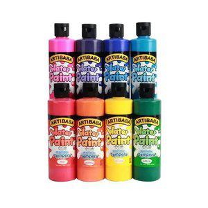[유아물감] 아티바바 워터페인트 250ml 8색 그림 물감 놀이 미술놀이 그림그리기 색칠