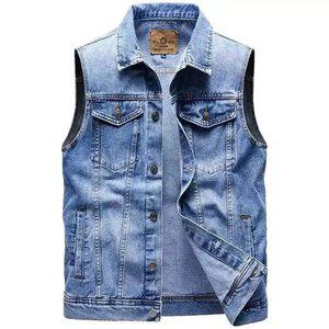 청조끼 데일리 여름 M 라이딩 남성 민소매라이더 오토바이 스카이블루