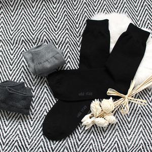 (모조리박)남성 겨울용 무지 정장 솜털기모 양말 3컬러