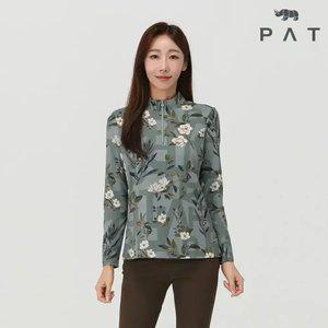 [PAT 여성] 꽃프린트 반집업 티셔츠_1J65432