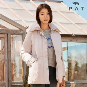 [PAT 여성] 와이드카라 포인트 구스다운 점퍼_QJ82002