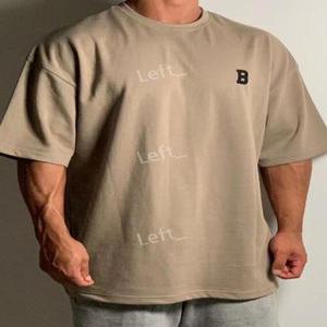 윤성빈 티셔츠 머슬핏 헬스 두꺼운 반팔티 빅사이즈 오버핏 상의