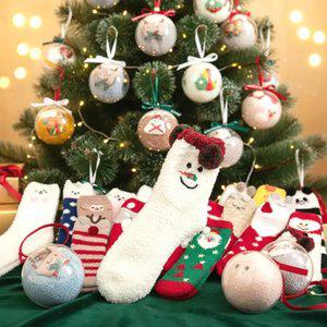 크리스마스 트리 장식용 수면양말 1p 성탄절 단체선물 양말 포장케이스 선물세트 대량