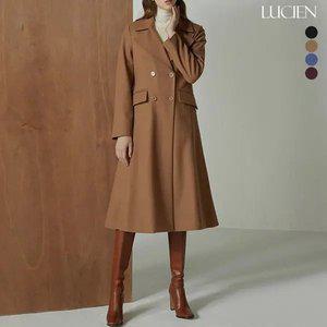 루시앙 리얼 울 캐시미어 블렌디드 실루엣 윈터 롱 코트