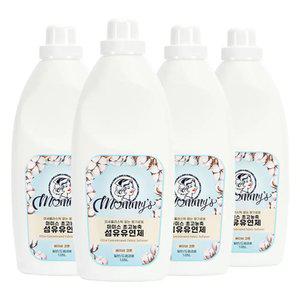 마미스 초고농축 섬유유연제 1.05L 4개 베이비코튼향 외