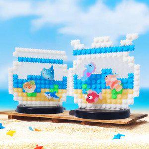 디폼블럭 여름 바다 어항 수조관 장식 만들기 키트 / 썸머스쿨 도안 미술활동 완구 어