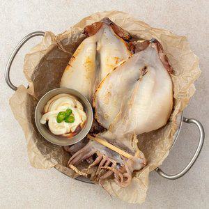 [산지플러스] 원양산 반건조 오징어 5미 900g 내외