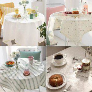 주방데코 꿀팁 테이블커버 테이블보 면 레이스 방수 식탁보 매트 러너