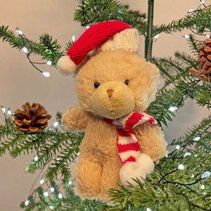 크리스마스 머플러 곰인형 오너먼트 크리스마스 트리 장식 인형