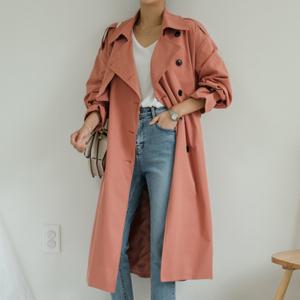 [시크릿라벨] 클래식스트랩롱트렌치코트