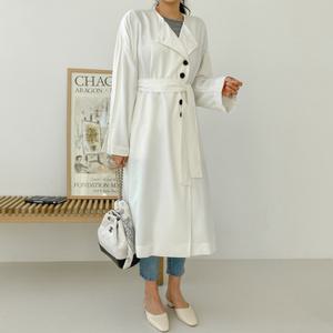 [시크릿라벨] 투웨이카라버튼포인트트렌치코트