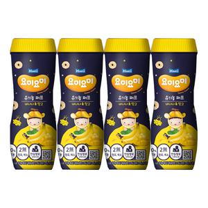요미요미 아기간식 오가닉퍼프 바나나망고, 42g, 4개