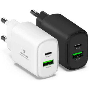 [O-PD 25W 고속충전기 2포트] 멀티 어댑터 C타입 USB 스마트폰 초고속 충전 휴대폰 핸