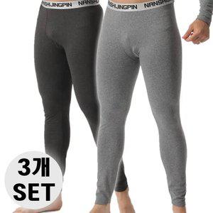 [3개세트] 남성 초경량 기모 타이즈 레깅스 발열 내의 내복바지 (2color)