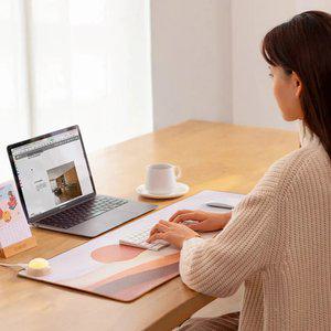 소싱 온열 마우스 장패드 3단온도조절 방수코팅 대형 데스크매트