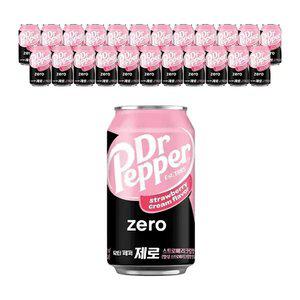 닥터페퍼 제로 스트로베리크림 350ml, 24개