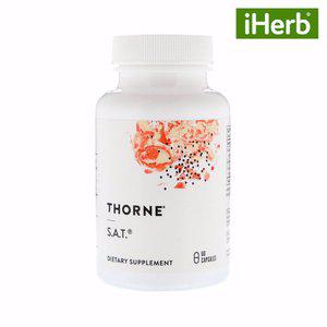 [아이허브] 쏜리서치 S.A.T 60캡슐, 실리마린 아티초크 울금 밀크씨슬 커큐민 Thorne