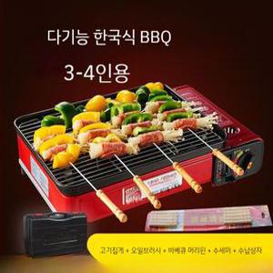 직화버너 야끼화로 석쇠 꼬치 생선 조개구이 편리 휴대용 가스 그릴 야외 가정용