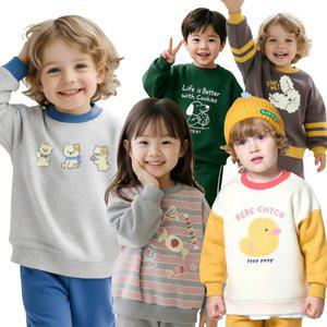 삼소니 2025 WINTER 유아복 기획전 키즈꼬모 기모 상하복 세트