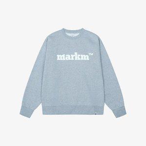 마크엠 시그니처 로고 맨투맨 멜란지그레이 (MHIBI8796)