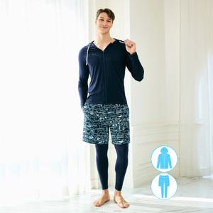 베이직엘르 남성인 집업 래쉬가드 워터레깅스 비치반바지 세트 BEM-Y902N