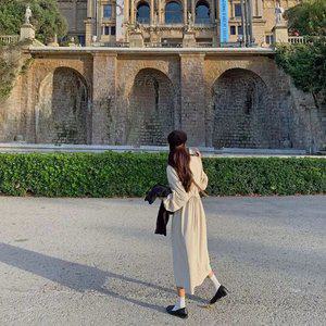 르모어 코듀로이 롱 원피스 겨울 여성 긴치마 골덴 데일리룩 데이트룩