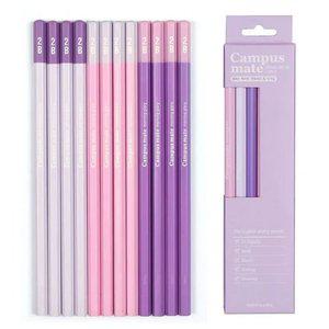 깔끔 파스텔 배색 2B 연필 세트 (12자루)