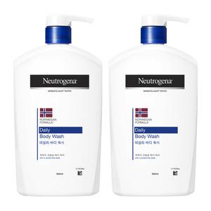 뉴트로지나 데일리 바디 워시 950ml, 2개+증정(인텐스 리페어 시카 에멀젼 15ml, 1개)