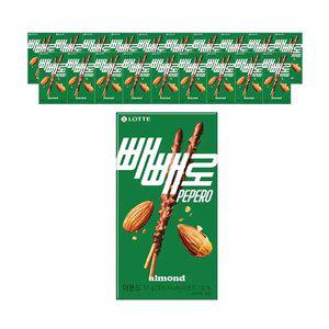 롯데웰푸드 빼빼로 아몬드, 37g, 20개
