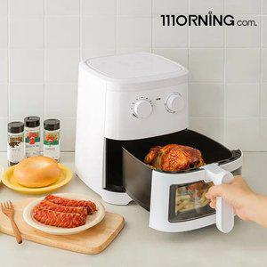 대웅 모닝컴 4L 에어프라이어 3D 공기순환 열풍 분리형 거름망 에어프라이기 튀김기 에