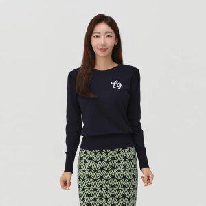 [엘르골프] 여성 라운드넥 스웨터 _6I63301