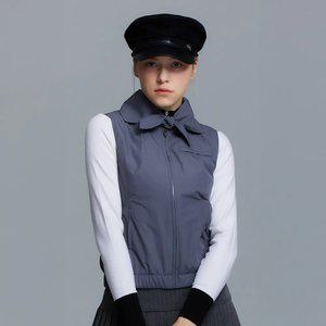 [엘르골프] 여성 스카프 부착 베스트_6I61401