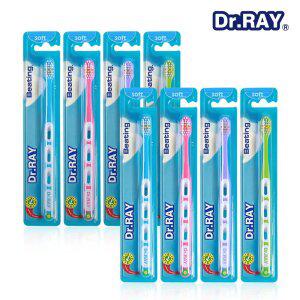 닥터레이 비팅 칫솔 1입 x 8개 초소형헤드 교차브러쉬