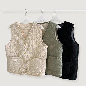 양모 퀄팅 조끼 경량 패딩 재킷 겨울 남녀공용 조끼 XL~3XL