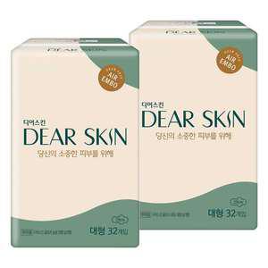 디어스킨 에어엠보 날개형, 대형, 32매, 2개
