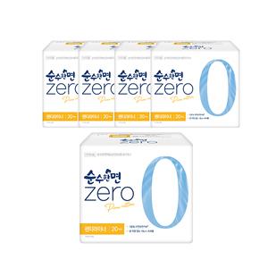 순수한면 제로 팬티라이너, 슈퍼롱, 20매, 5개