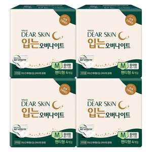 디어스킨 에어엠보 입는 오버나이트, 중대형, 4매, 4개