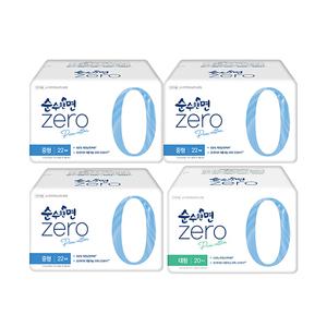 순수한면 제로 중형 22입, 3개 + 대형 20입, 1개