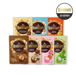 퀸남 프리미엄 초코볼 75g, 7종세트(7개입)
