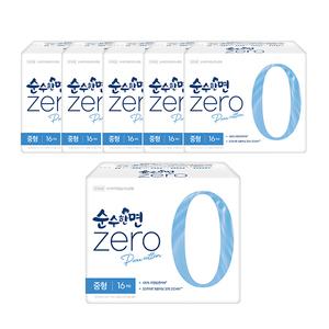 순수한면 제로 날개형, 중형, 16매, 6개