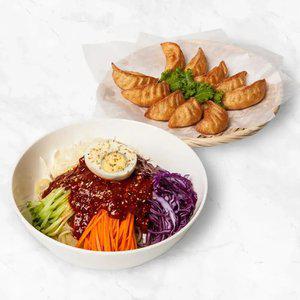 [보영만두] 쫄면 4인분+군만두 1kg(고기/김치) 세트