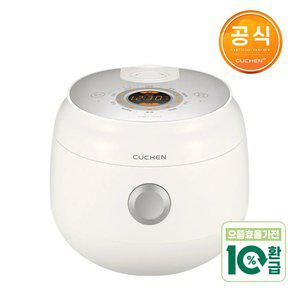 쿠첸 6인용 크리미 1등급 전기밥솥 CRM-CD0640MW