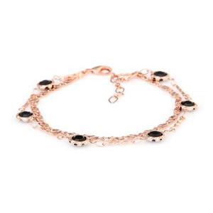 벨로 / 14Kgp 여자 패션 볼드 레이어드 로즈골드 체인 예쁜 우정 팔찌