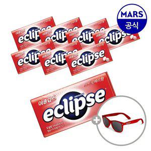이클립스 캔디 스트로베리향 34gx8개입+증정(스키틀즈 선글라스, 1개)